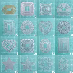 Metal Cutting Dies Regular Frames Scrapbooking Stencil DIY Paper Card Decorative Embossing Die Cut Craft Dies 2020 NEW