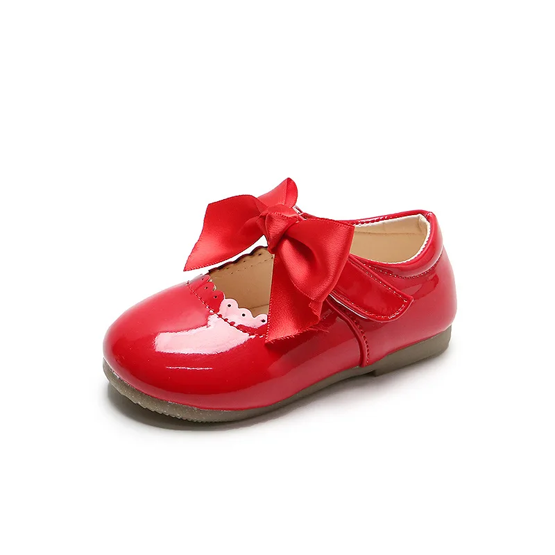 2020 Fashion New Baby Girls Bow-Knot Toddler Kids Princess Party Patent Leather Shoe Children\'S Dance Shoes 6M 1 2 3 4 5 6 Year