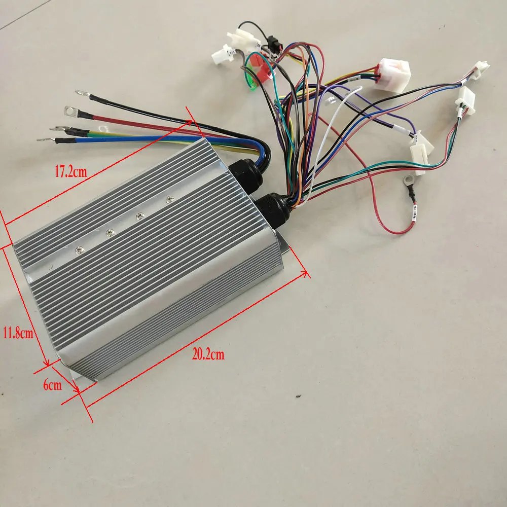 YYK Large Power Square Wave Controller 48v60v72v50A800W1500W2000W 18mosfet for Electric Bike Scooter Pedal Motorcycle Tricycle