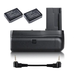 JINTU Vertical Battery Grip +2pcs LP-E10 Kit for Canon EOS 1100D 1200D 1300D/Rebel T3 T5 T6/kiss X50/70  SLR Camera W/half-press