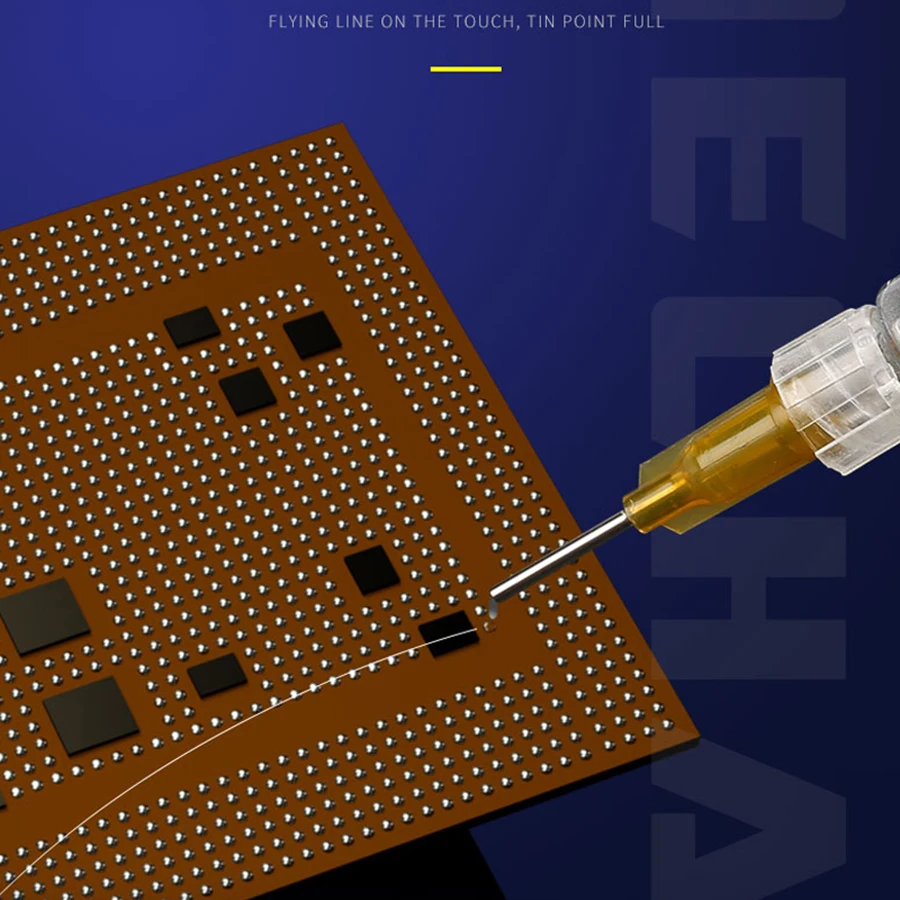 MECHANIKER 3ML Jump Draht Solder Paste Flux Gewidmet Schweißen Zinn Paste für Handy Fingerprint Fly Linie Reparatur mit 3 nadeln