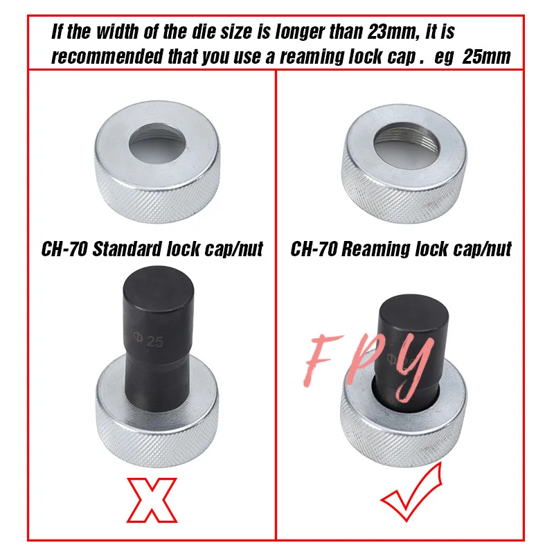 1 Piece  Lock Cap for CH-60 Hydraulic Punching Machine,Lock Nut for CH-70 Hydraulic Punching Tool