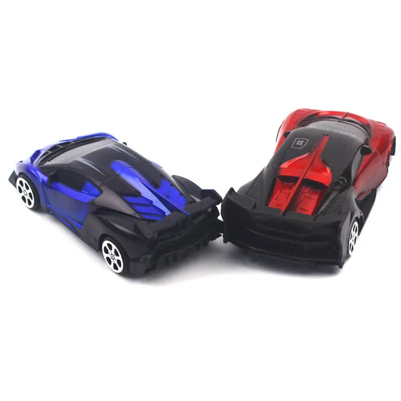 1 pçs criativo crianças supercarro pvc modelo de brinquedo moda puxar para trás carro crianças veículos de entretenimento brinquedos