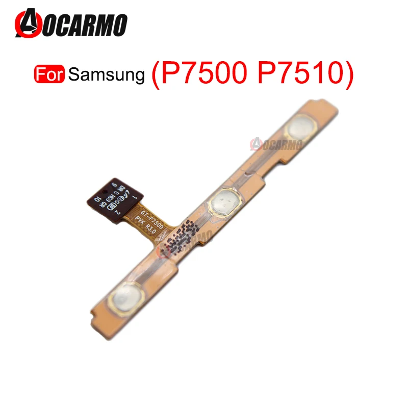 Power On Off Volume Up Down Button Flex Cable For Samsung GALAXY Tab 10.1 P7500 P7510 Repair Replacement Part