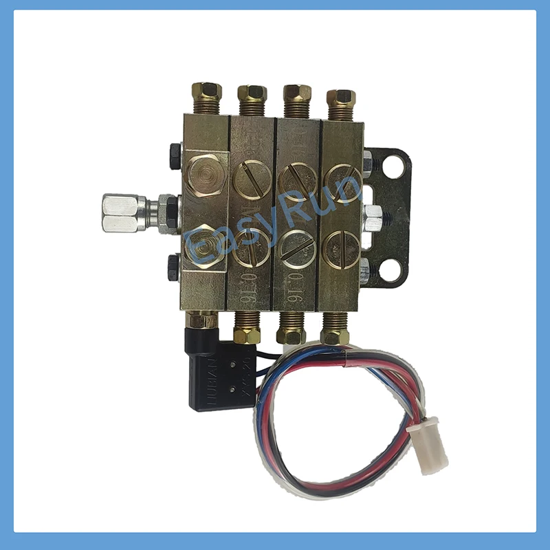 8 WAY High Pressure Grease Dispenser Block Lubrication Grease Divider Manifold Grease Distributor WITH SWITCH