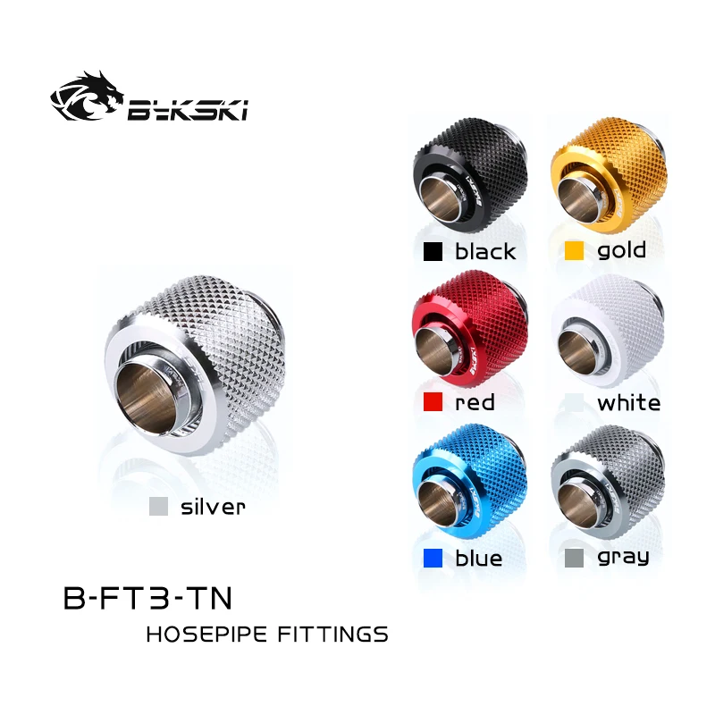 

Bykski 2pcs Soft Tube Fittings 3/8"ID * 5/8"OD 10x13mm/10X16mm,Hose Pipe Water Cooling Connector For PVC/PE B-FT3-TK/TN