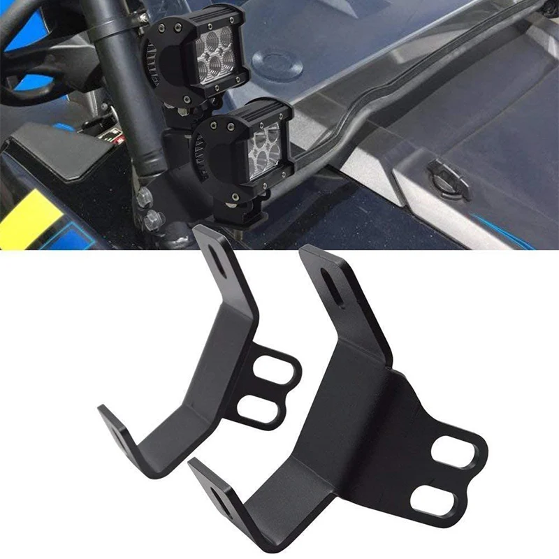 for Polaris RZR XP 1000 900 2014-2020 Led Work Light Mount Bracket Auxiliary Fog Light A-Pillar Mounting Holder