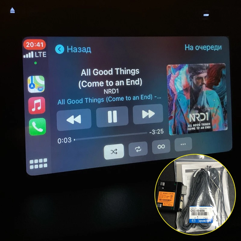 CarPlay and Android Auto USB Media Hub Retrofit Kit for Mazda, Support Mazda 3/6/CX5/CX3/CX9-TK78 66 9U0C K1414 C922 V6 605A