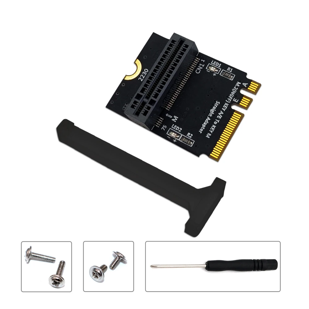 

Add On Card M.2 NVME Adapter SSD PCIE M2 NGFF Key M to M.2 Key A/E Adapter Vertical Installation for 2280 M2 NVME SSD Riser Card