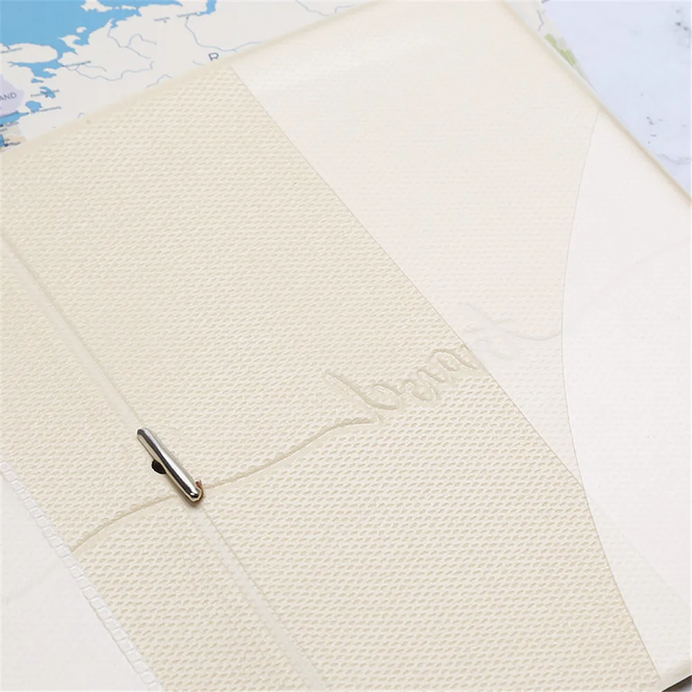 New Arrivals Vintage Map Clear Id Card Holder Case Business Passport Cover Case For Travel Passport Bags