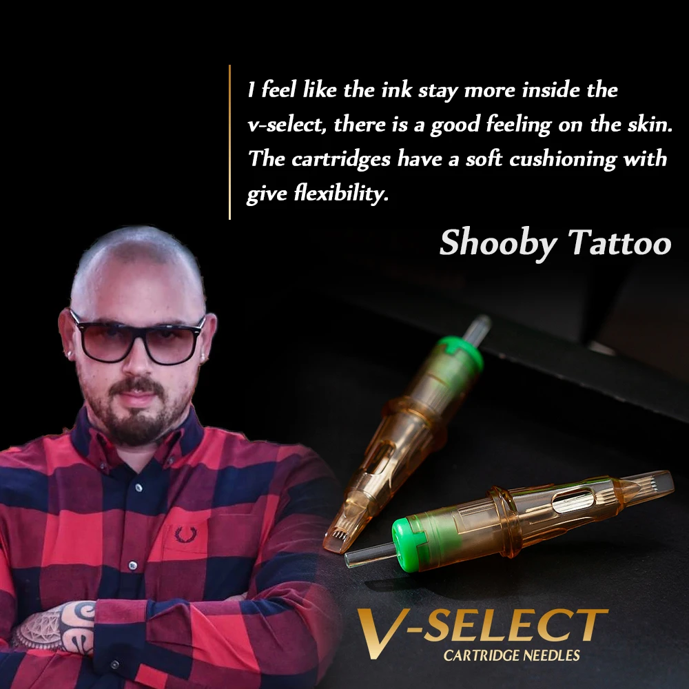 EZ V-Select Patronen-Tattoo-Nadeln plus gebogene Magnu RL RS Magnum Schaumstoffabdeckungen für Patronen-Tattoo-Maschinenstift 16 Stück/Box – Detail 23