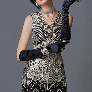 أعلى 6 فستان هامشي ذهبي للمبيعات - رقم 1