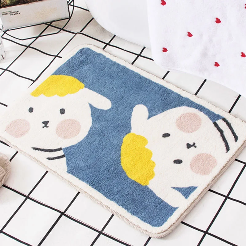 

Cartoon Animal Door Mat, Non-Slip Carpet, Soft, Cute, Absorbent, Home, Bathroom, Balcony, Hallway, Bedroom