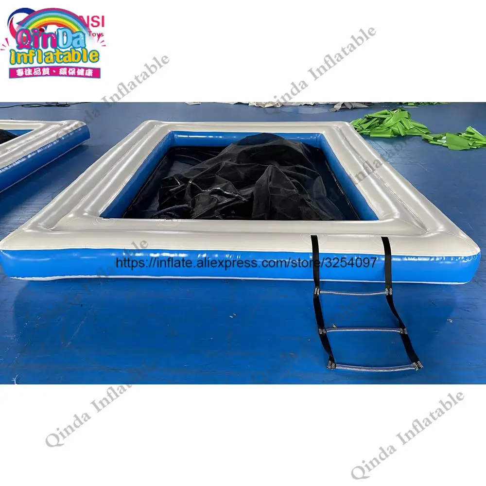 Shipping Free Commercial Customized Yacht Pools PVC Inflatable Sea Pool With Net