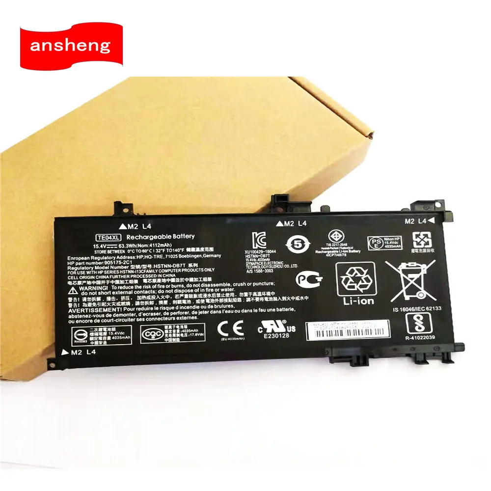 TE04XL Laptop Battery For HP OMEN 15-ax210TX ax211TX ax215TX ax218TX ax219TX ax223TX ax225TX ax239TX TPN-Q173 HSTNN-DB7T TE04