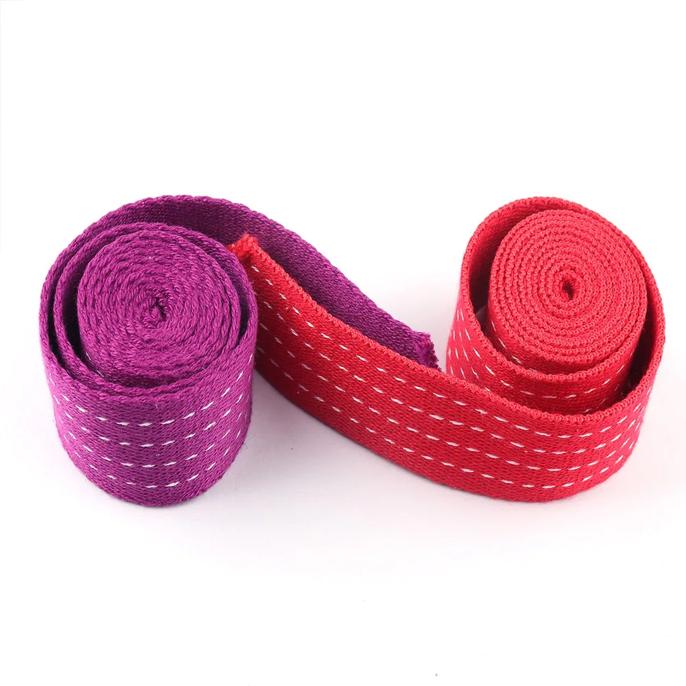 30mm Width Cotton Stripe Webbing Backpack Fabric Strap Webbing Purse Making Leash Canvas Tote Bag Handbag Dog Collar Supplies