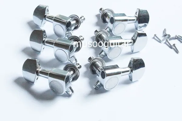 

3L3R Chrome Guitar Tuners Machine Heads buttons for Electric Guitar parts