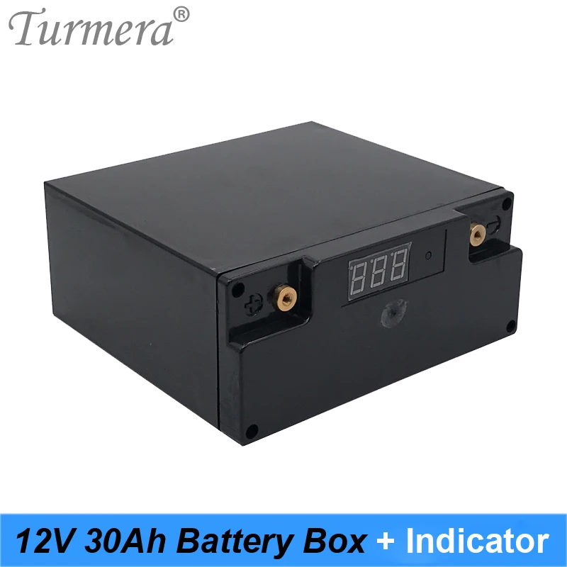 12V 30Ah Pin Hộp Lưu Trữ Ốp Lưng Với Đèn Báo Dung Lượng Xây Dựng 48 Mảnh 18650 Pin Cho Không Bị Gián Đoạn Nguồn 12V Turmera