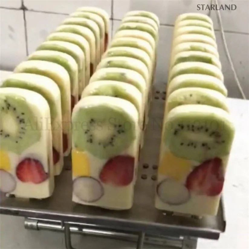 30 เซลล์ Popsicle แม่พิมพ์สแตนเลส DIY Commercial ICE POP แม่พิมพ์ 3*10 ต่อชุด Ice Cream BLOCK เครื่องมือ 6 ตัวเลือก