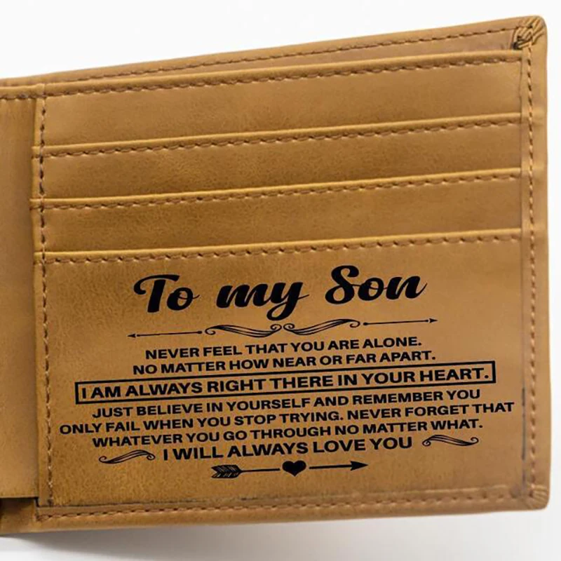 

Personalized Wallet Small Short Brand Design Purse Credit Card Holder Wallets /him/husband PU Leather Father's Day Gifts for Men