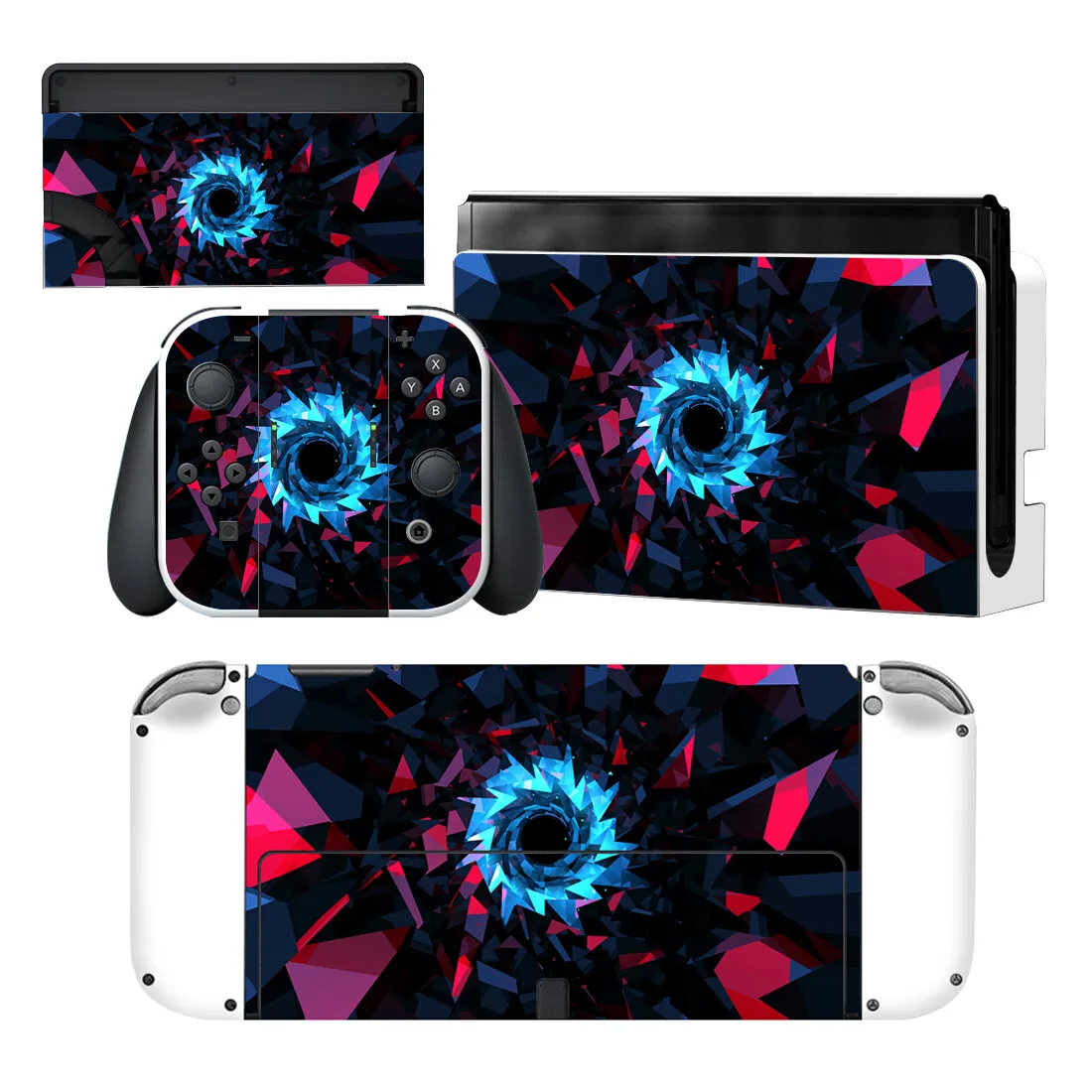 Black Hole Style Vinyl Decal Skin Sticker For Nintendo Switch OLED Console Protector  Game Accessoriy NintendoSwitch OLED