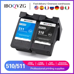 IBOQVZG Refillable Canon PG510 Black & CL511 Colour Ink Cartridge For PIXMA MP240 MP250 MP260 MP280 MP495 MX410 MX420 Printer