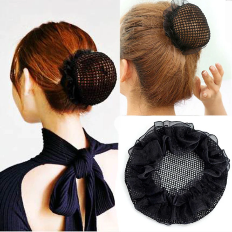 Elastic Hair Bands Hairnets Good Quality Mesh Weaving Black Wig Hair Net Making Caps Dount Bun Maker Dancing Hair Accessories