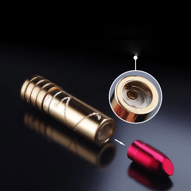 Mini Portable Butane Jet Gas  Lipstick Lighters Torch funny Lighter Smoking Accessories Household Items Smoker Gifts for woman