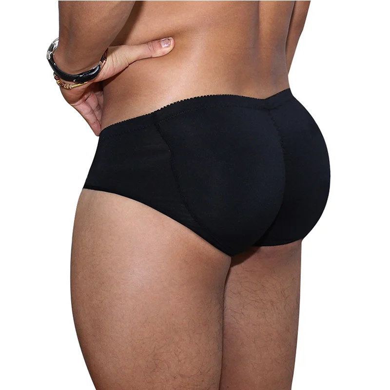 Men\'s Padded Underwear Butt Lifter Underwear Panties Strengthening Sexy Front + Back Hips Butt Lift Briefs Fake Ass Body Shaper