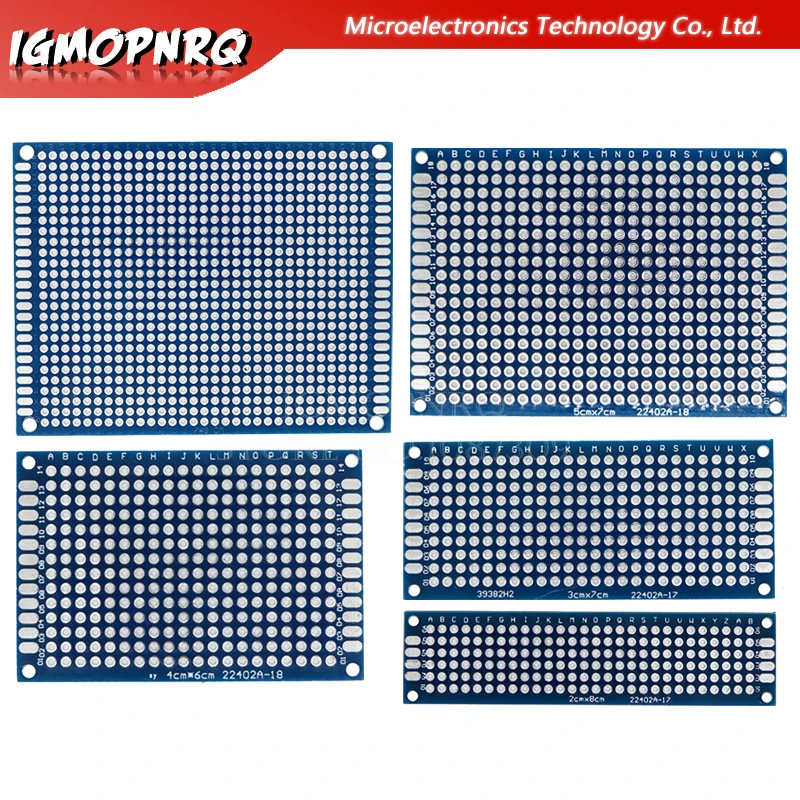 1pcs Double-Sided Protoboard Breadboard Universal Board 2*8cm 3*7cm 4*6cm 5*7cm 7*9cm 2.54mm