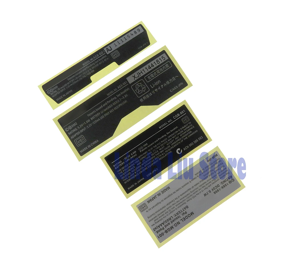 200 PCS ใหม่ป้ายกลับสติกเกอร์สําหรับ Gameboy ADVANCE/ SP/ สีสําหรับ GBA/ GBA SP/ GBC/GBP เกมคอนโซล