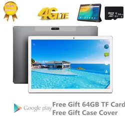 Caixa de presente e tablets tf 64g, android 8.0, 1920*1200, 10 core, mtk6797, 6gb ram, 128gb rom, tipo-c, gps, wi-fi, pubg jogo, 10 em android