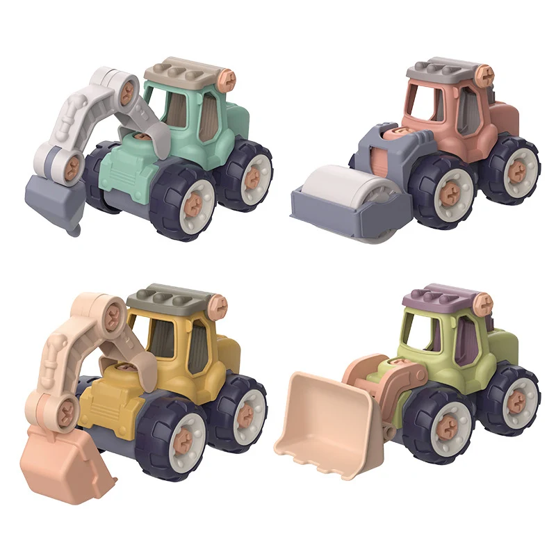 

DIY Nut Disassembly Engineering Truck Car Screw Nut Toy Excavator Bulldozer Truck Model Early Educational Tool Toys For Kids