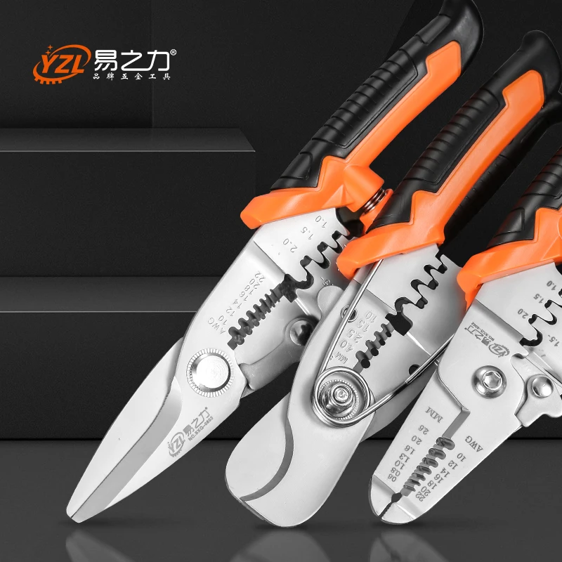 Multi tool pliers Crimping Pliers wire stripper Multi functional Snap Ring Terminals Crimpper