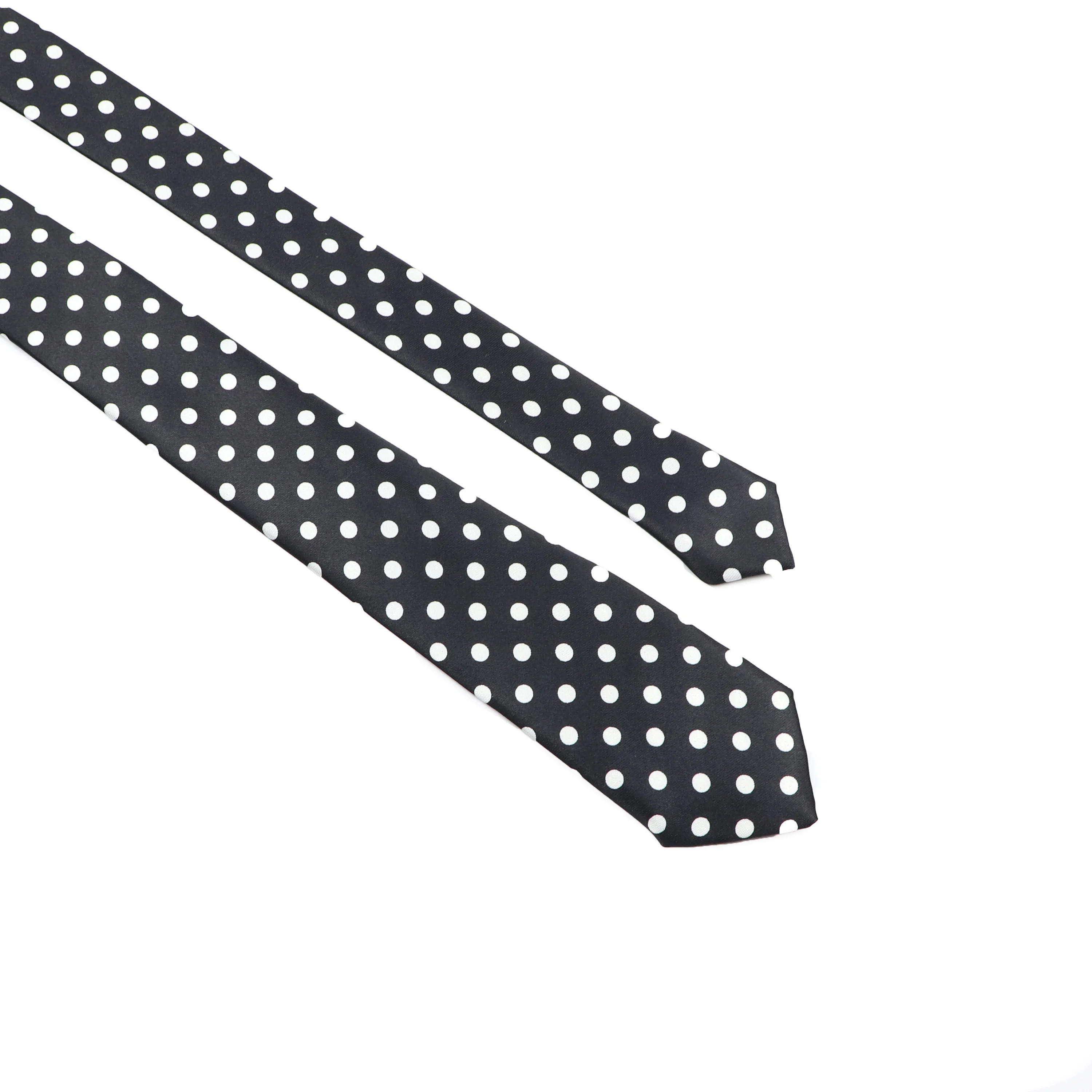 Corbata ajustada con estampado de puntos para hombre, corbata de poliéster con estampado de leopardo a rayas, de 5cm de ancho, accesorio de fiesta para regalo, nuevo diseño