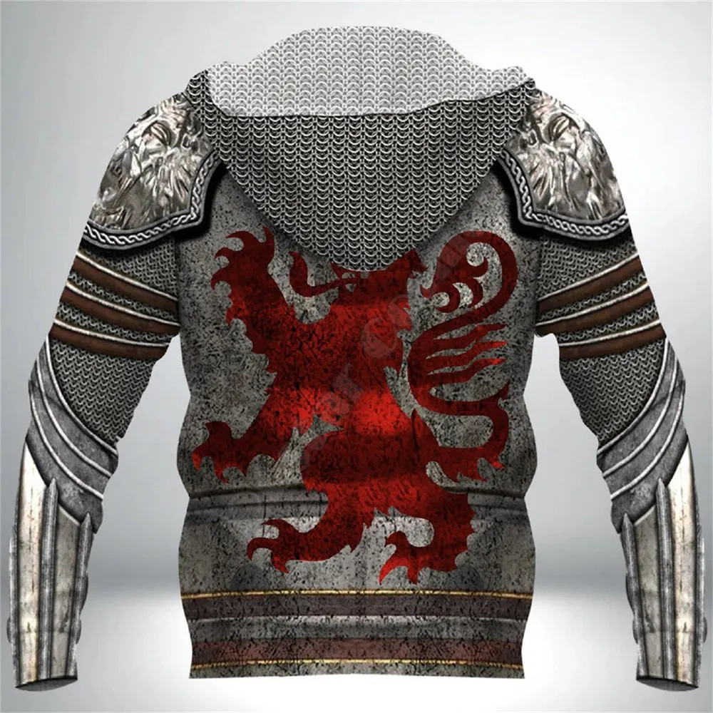 Armor Knight Warrior Chainmail 3D Printed Hoodies Pullover Men For Women Sweatshirts Fashion Cosplay Costumes Apparel Sweater 04