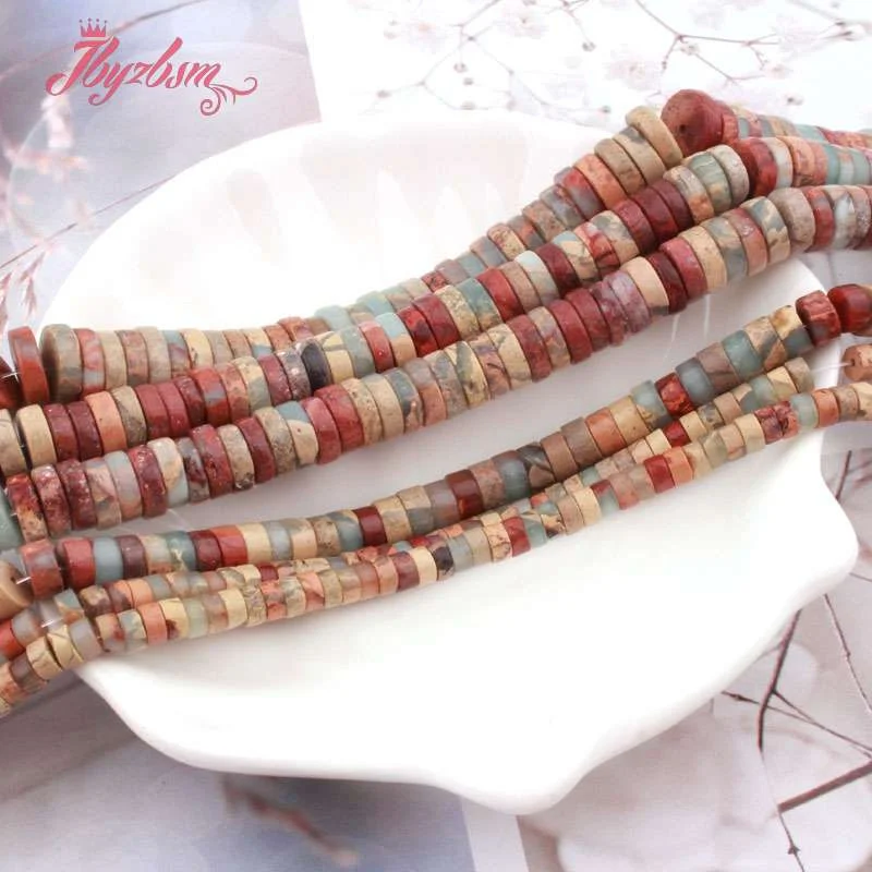 Abacus ShouShan Stone Beads Flat Disc Gasket Saucer Beads for DIY Needlework Accessories Jewelry Making Necklace Bracelet 15\