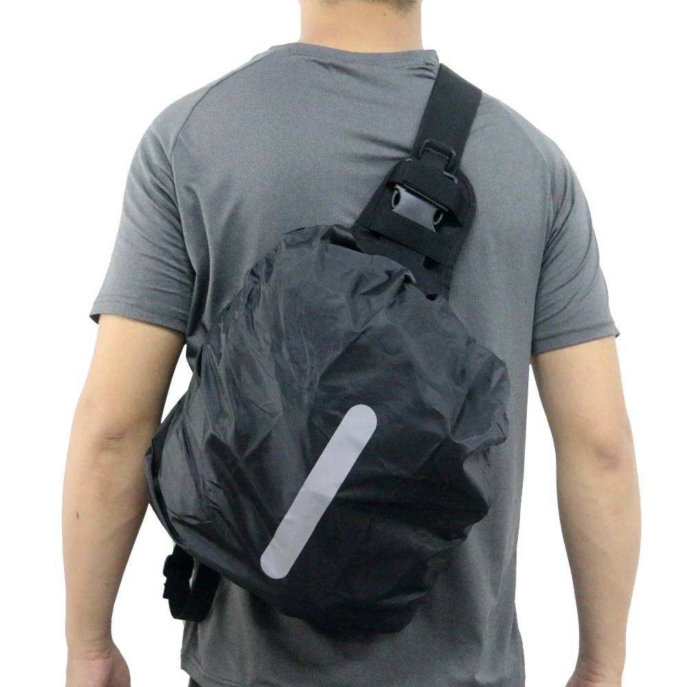 Tactical Sling Zaino del Sacchetto di Spalla Impermeabile Con Impermeabile Antipioggia Zaino Pacchetto di Copertura