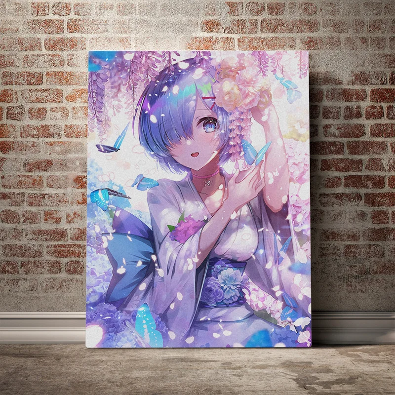 5D Diy Diamond Painting Rem Re Zero Anime Poster Cross Ctitch Kits Wall Sticker Diamond art Mosaic Embroidery Painting New Year