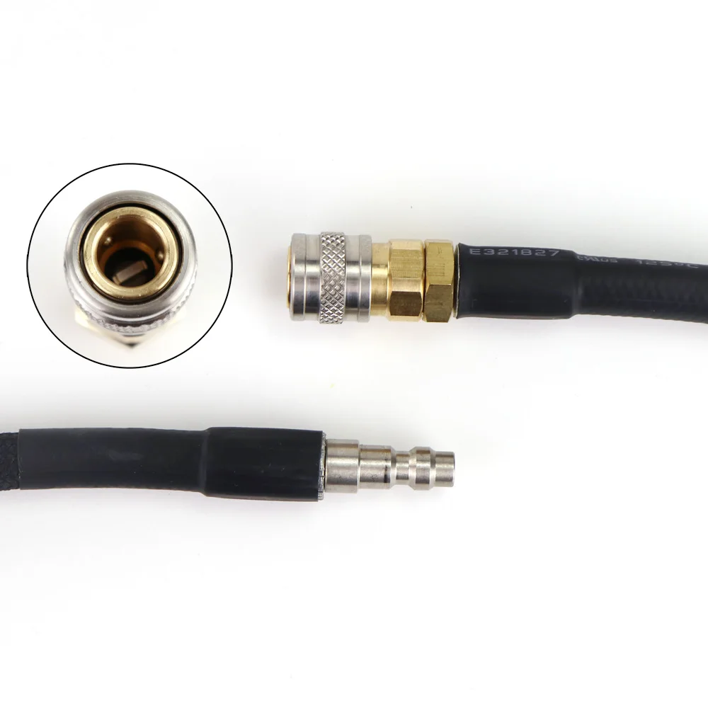 New Airsoft HPA SLP Flex Air Hose Remote Line With Foster Quick Disconnect Coupler 40 Inch Low Pressure Max 200PSI