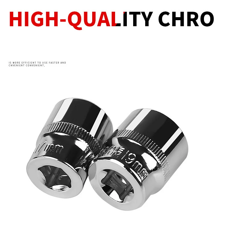 3/8 Hexagon Wrench Socket Set 6mm-24mm Sleeve heads For Ratchet Wrench Spanner 6 Point Socket Bit Adapter Car Repair Tools