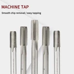 1/5/10pcs Tap HSS M10x1/M12X1.5/M14x1.25/M16x1.5/M18x1/M20x1.5 Machine Spiral Point Straight Fluted Screw Thread Hand Tap Drill