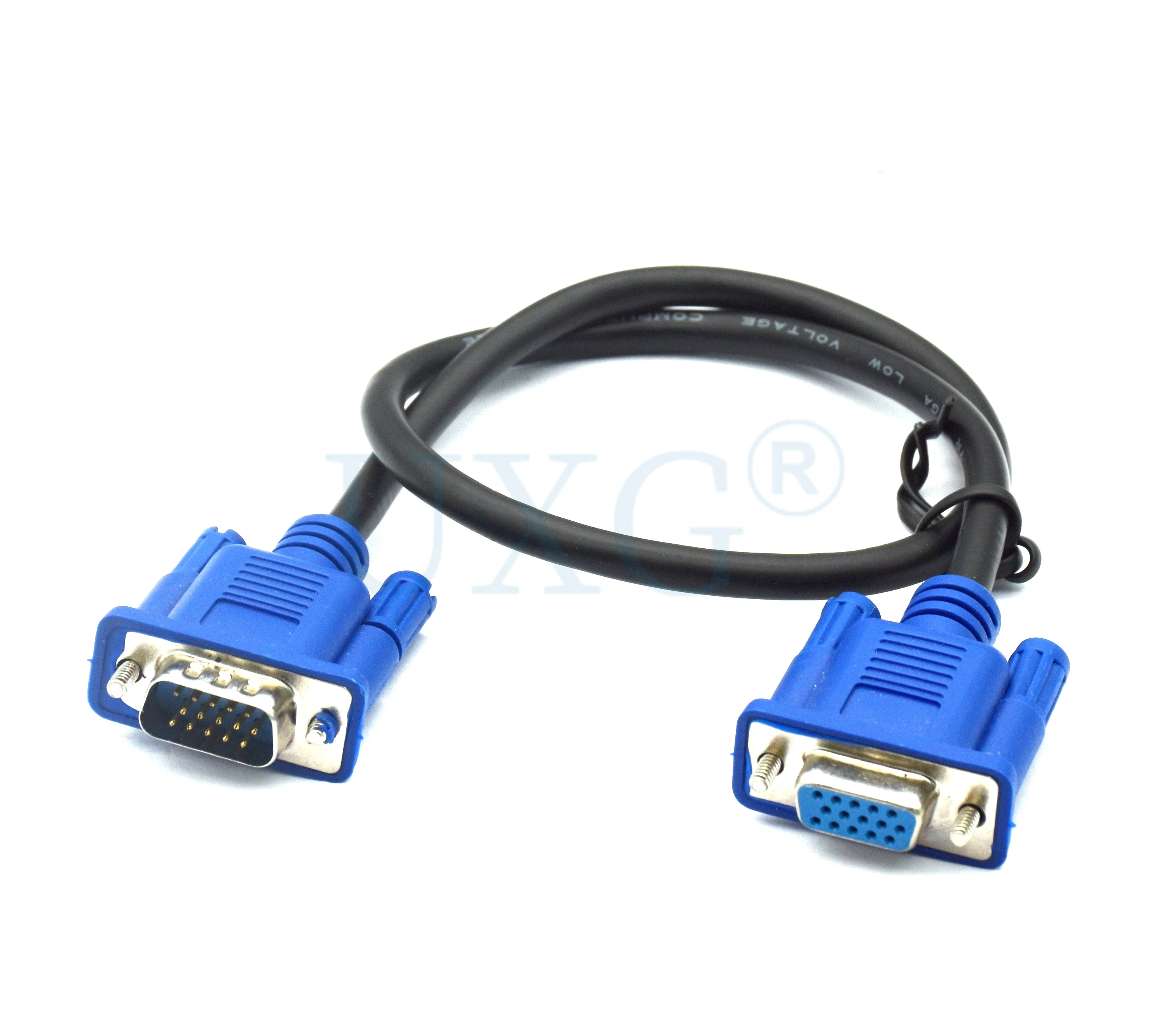 Cable VGA macho a macho hembra de 3M, blindaje trenzado, alta calidad, HDTV, VGA, ordenador, Tv, señal de pantalla, Cable corto de 0,3 m/0,5 m/1,5 m