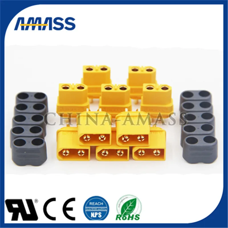 Conector de batería de litio AMASS XT60 de alta corriente, accesorios originales RC