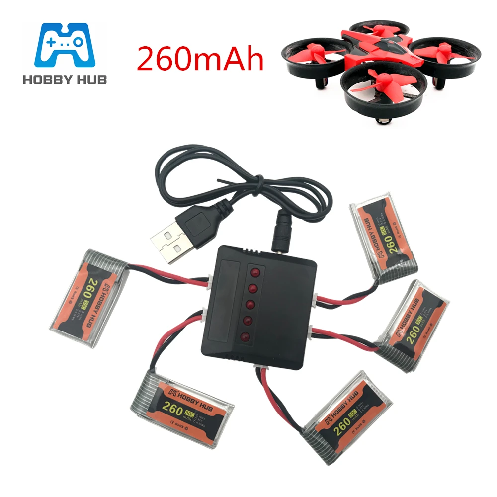 Battery For JJRC H36 3.7V 260mAh For E010 E011 E012 E013 Furibee F36 RC Quadcopter Parts 3.7v Lipo Battery