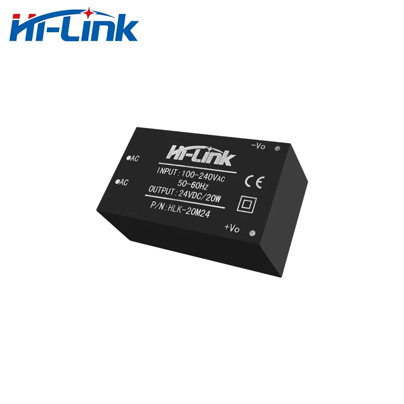 ホームオートメーションモジュール,高効率スイッチHLK-20M24 ac dc 220v 24v 20w,分離スイッチ,送料無料