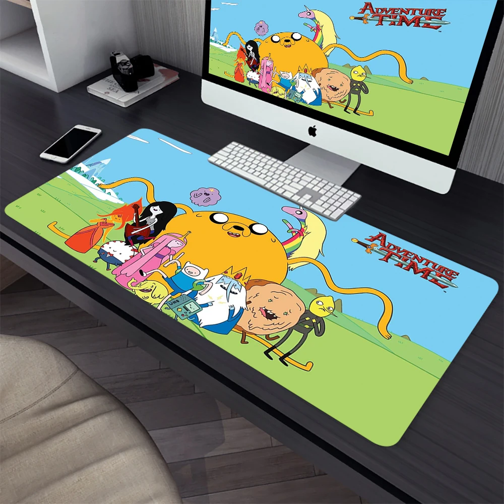 Adventure Time Large Gaming Mouse Pad Computer Mousepad Gamer Laptop Mouse Mat Office Mausepad XXL Carpet Keyboard Mat Desk Pad