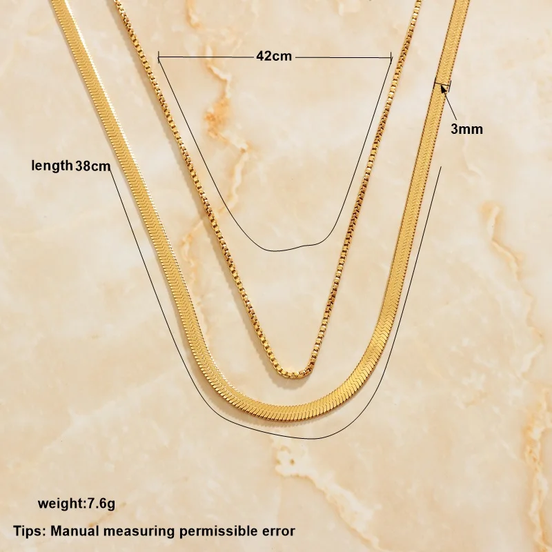 SOMMAR Fashion Design Gold color Goddess fashion necklaces 2022 Double layered snake chain tattoo choker prices in euros