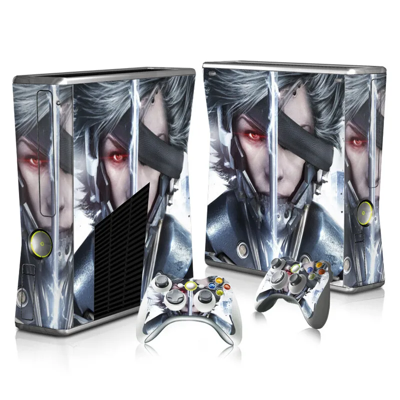 المعادن والعتاد الصلبة الجلد ملصق مائي غطاء ل Xbox 360 سليم وحدة التحكم حامي جلد فينيل ملصق تحكم