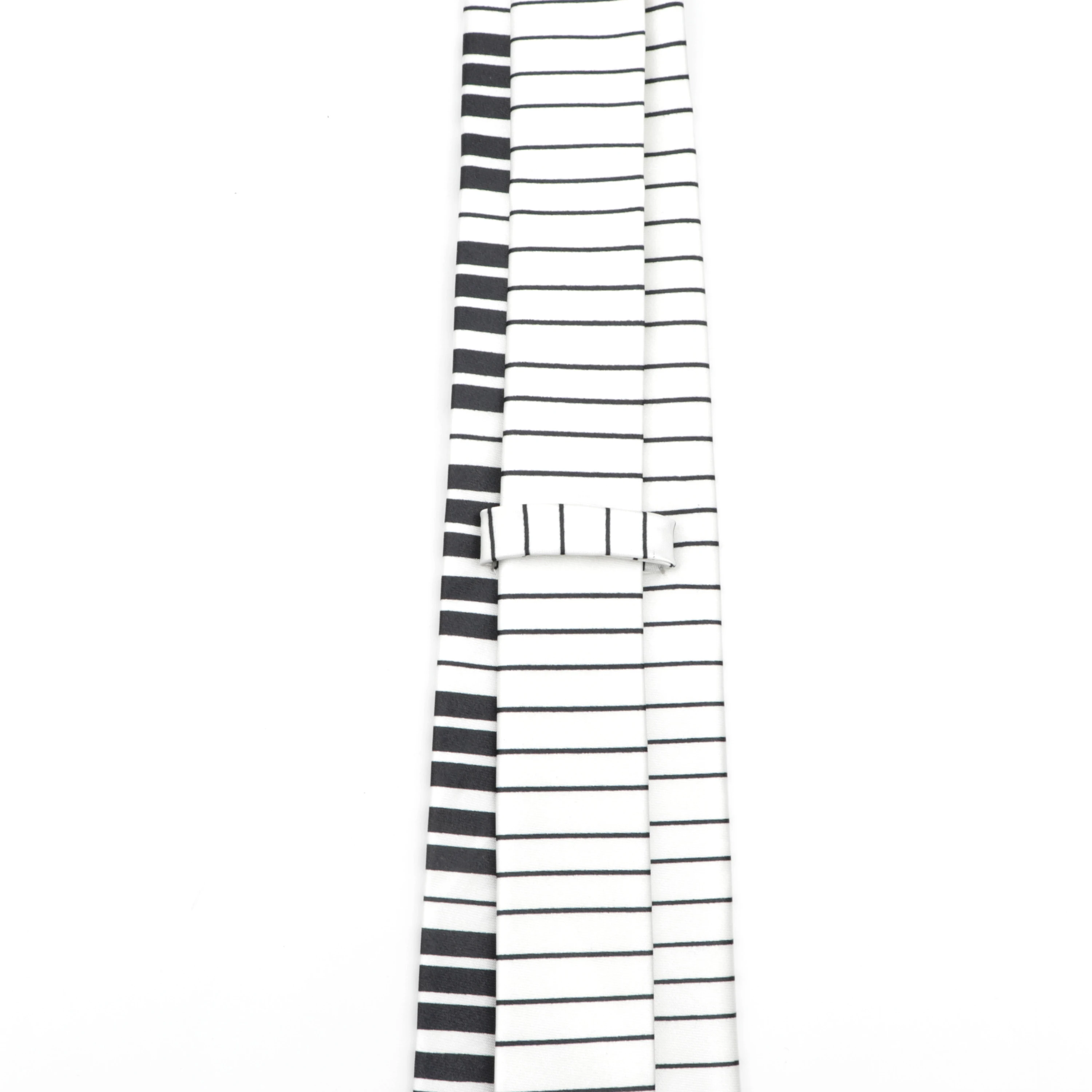 Classic Fashion Men\'s Skinny Tie Colorful Musical Notes Printed Piano Guitar Polyester 8cm Width Necktie Party Gift Accessory